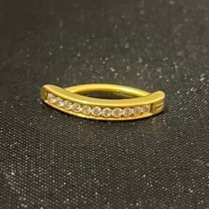 Miny - Banane dorée simple ou ornementée de cristaux