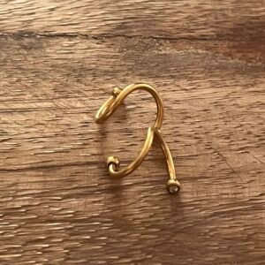 Minie - Labret doré avec cristaux