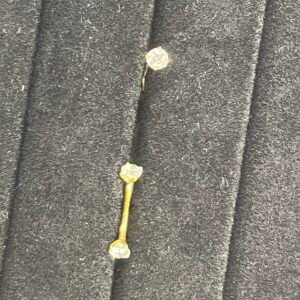 Haly - Fer à cheval orné d’un cristal de chaque côté